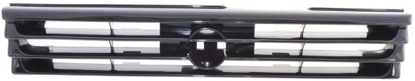 Grille for 1991-1992 Nissan Sentra, Black Shell and Insert, Replacement