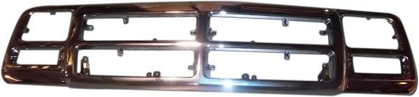 Chrome Grille Frame for Dodge Full Size Pickup 1991-1993, Replacement