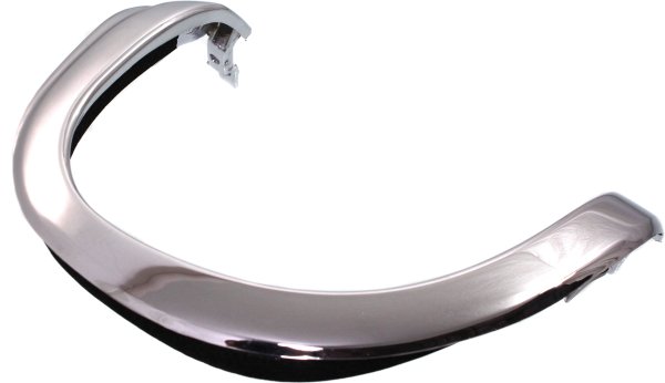Grille Extension Right (Passenger) for Ford Explorer 1995-1997 with Park Light Trim, Chrome, Replacement