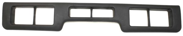Center Front Bumper Molding for 1992-1996 Ford F-Series & Bronco, Fits Bumper with Center Air Holes, Replacement