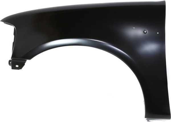 Front Fender for Ford F-Series 1997-2004, Left (Driver), Primed (Ready to Paint), without Wheel Opening Molding Holes, Replacement For Models F-150, F-250, F-350.