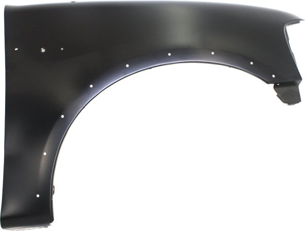 Front Fender for Ford F-Series 1997-2004, Right (Passenger) Side, Primed (Ready to Paint), with Wheel Opening Molding Holes, Replacement