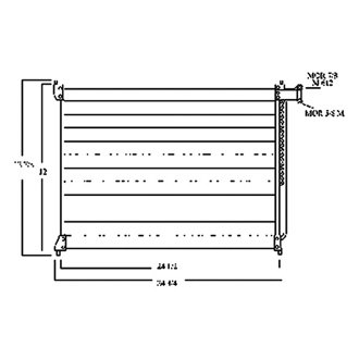 1995 - 1998 Acura TL A/C (AC) Condenser