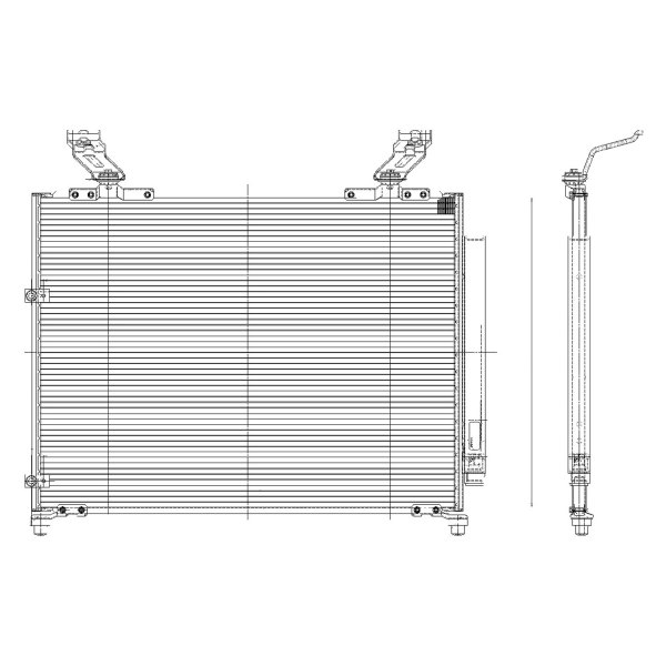 A/C Condenser for 2003-2006 Acura MDX,  80100S3V306, Replacement