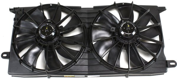 Radiator Fan Shroud Assembly for 2000-2005 Buick LeSabre, Dual, Replacement