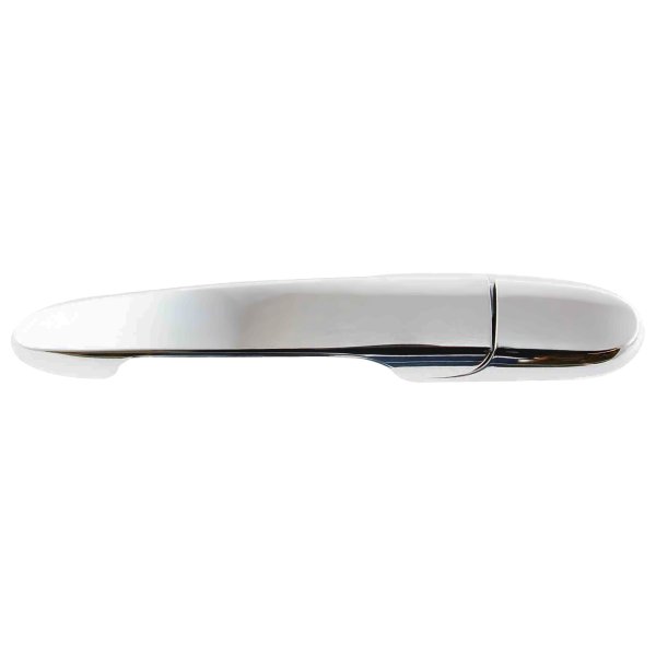 Rear Exterior Door Handle for Chevrolet Impala (2006-2022), Buick Lacrosse (2005-2022), Left (Driver) Side, Chrome, Plastic, Replacement