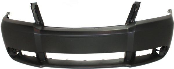 Front Bumper Cover for Dodge Avenger 2008-2010, Primed (Ready to Paint), with Fog Light Holes, Replacement