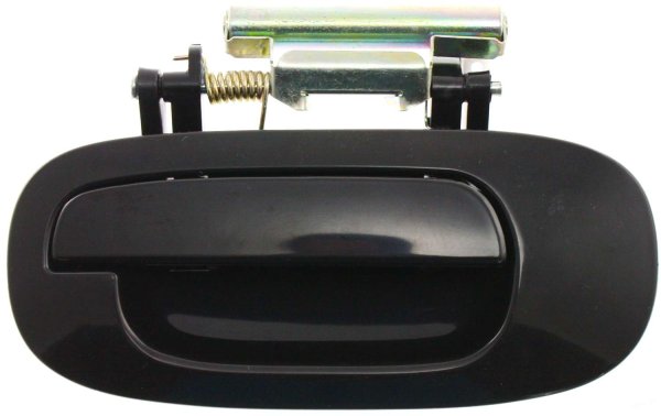 Rear Exterior Door Handle for Dodge Dakota 2000-2004 and Durango 1998-2003, Left (Driver), Textured Black, Plastic, Replacement