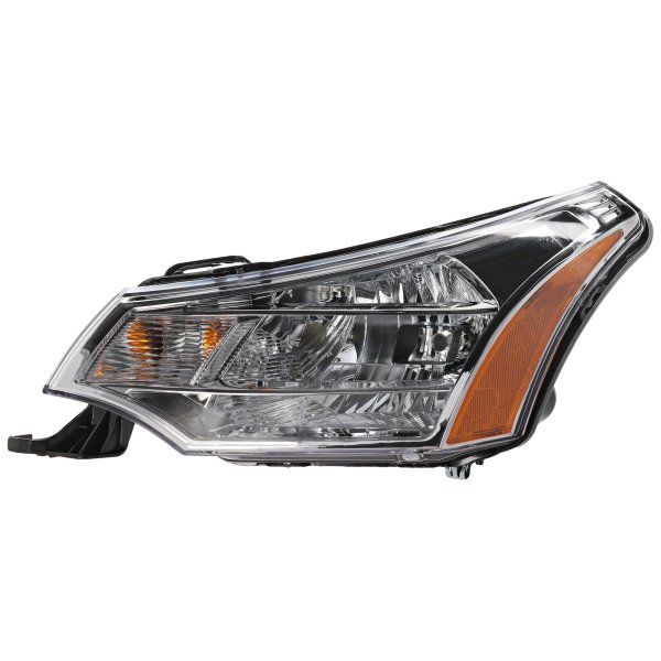 Headlight Assembly for Ford Focus Coupe 2008, Sedan 2008-2011, Left (Driver), Halogen, Excludes SES Model 2010-2011, Replacement