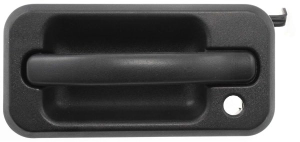 Front Exterior Door Handle for 2003-2009 Hummer H2, Left (Driver) Side, Textured Black, with Keyhole, Replacement