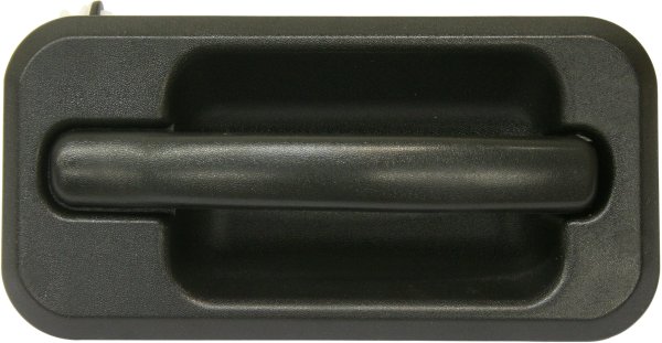 Rear Exterior Door Handle for Hummer H2 2003-2009, Left (Driver), Textured Black without Chrome Trim Package, Replacement