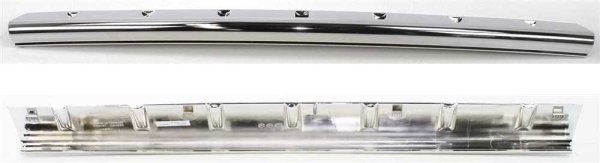 Front Bumper Molding for Jeep Liberty 2008-2012, Lower Position, Plastic Material, Chrome Finish, Replacement