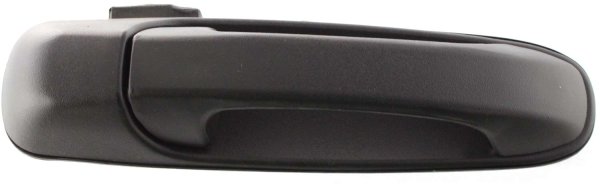Front Exterior Door Handle for Jeep Grand Cherokee 1999-2004/Liberty 2002-2007, Right (Passenger), Textured Black, Without Keyhole, Plastic, Replacement