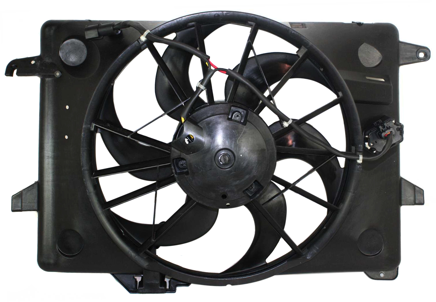 Radiator Fan Shroud Assembly for Lincoln Town Car 2000-2002, Includes Resistor, Replacement