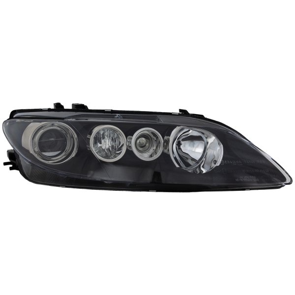 Headlight for MAZDA 6 (2006-2008), Right (Passenger), with Lens and Housing, Halogen, Sport Type, Replacement