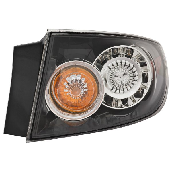 Tail Light Assembly for Mazda 3 Sedan 2007-2009, Right (Passenger) Side, LED Type, Replacement