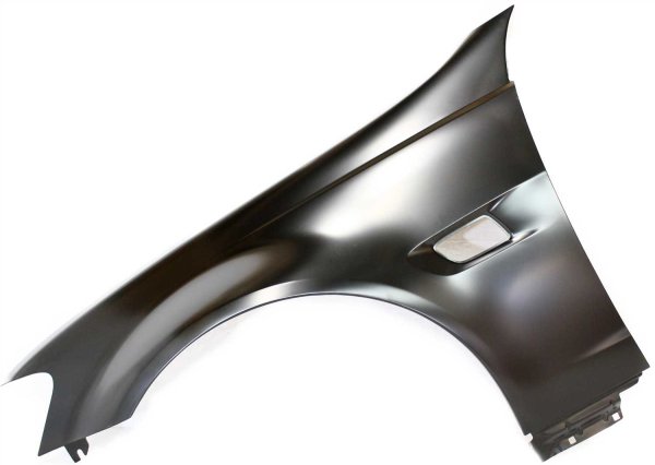Front Fender for Pontiac G8 2008-2009, Left (Driver) Side, Primed (Ready to Paint), Steel Construction, for USA Built Vehicles with Signal Light Hole, Replacement