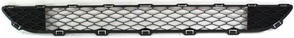 Front Bumper Grille for Toyota Sienna 2006-2010, Lower Area, Black, Without Laser Cruise Control, Replacement