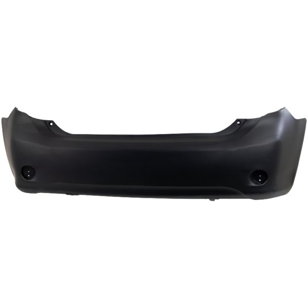 Rear Bumper Cover for Toyota Corolla 2009-2010, North Built Vehicle, Primed (Ready to Paint), without Spoiler Holes, Excluding S/XRS Models, Replacement