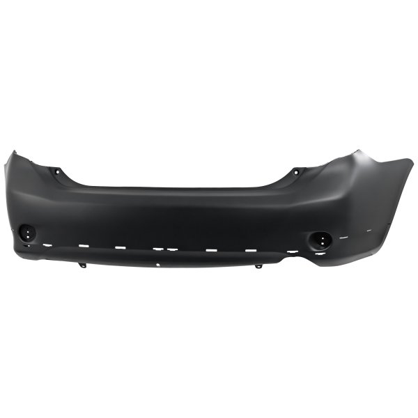 Rear Bumper Cover for Toyota Corolla 2009-2010, Primed (Ready to Paint), with Spoiler Holes, S/XRS Models, Built in North America, Replacement