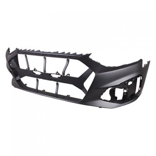 Front Bumper Cover for Audi A4 2020-2020/S4 2020-2021, Primed (Ready to Paint), without Headlight Washer, without Parallel Park Assist Sensor Holes, (A4, with S Line Package), Replacement