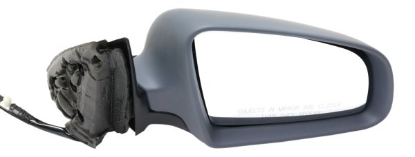 Power Mirror for Audi A4 2002-2008, Right (Passenger) Side, Manual Folding, Heated, Paintable, without Memory, Replacement