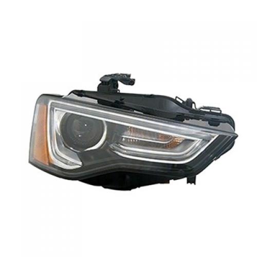 Right (Passenger) Headlight Assembly for 2012 - 2017 Audi A4, Xenon, Without Curve Lighting, From 5-9-12, Composite,  8T0941044E, Replacement