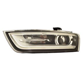 Left (Driver) Headlight Lens/Housing Assembly for 2015 - 2015 Audi Q3, Xenon Without Curve Lighting, OEM Part: 8U0941043F - Replacement