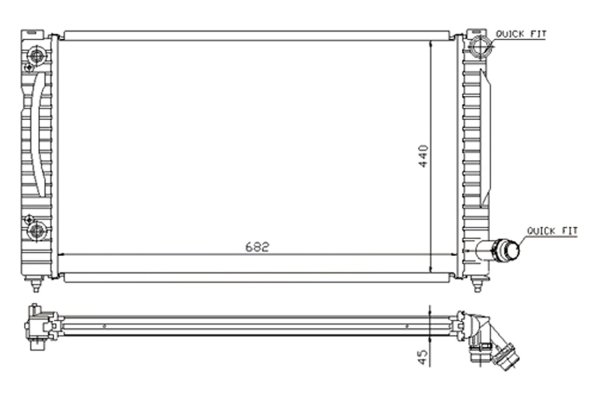 2003 - 2003 Audi Rs6 Radiator