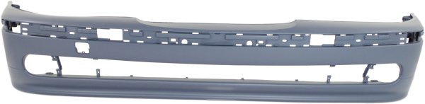 Front Bumper Cover for BMW 5-Series (2001-2003), Primed (Ready to Paint), Without Headlight Holes, with Molding Holes, Fit 525i/530i/540i Models, Replacement