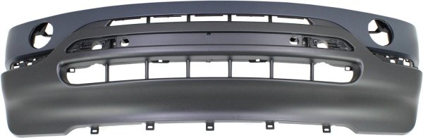 Front Bumper Cover for BMW X5 2000-2003, Primed (Ready to Paint), for 3.0/4.4L Engine, with Headlight and Parking Distance Control Sensor Holes, Replacement