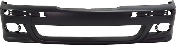 Primed (Ready to Paint) Front Bumper Cover for BMW M5 2000-2003, without Headlight Washer and Park Distance Control Sensor Holes, without Plastic Grille, Replacement