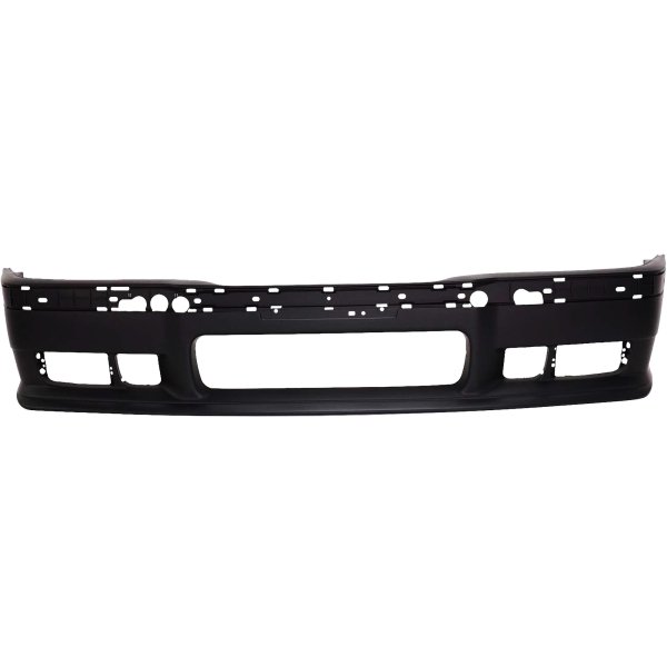 Front Bumper Cover for BMW M3 Coupe/Sedan 1995-1999, Primed (Ready to Paint), with Mesh-Plastic, Bumper Filler not included, Replacement