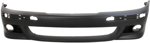 Front Bumper Cover for BMW M5 2000-2003, Primed (Ready to Paint), without Headlight Holes, with Parking Distance Control Sensor Holes, Plastic, Replacement