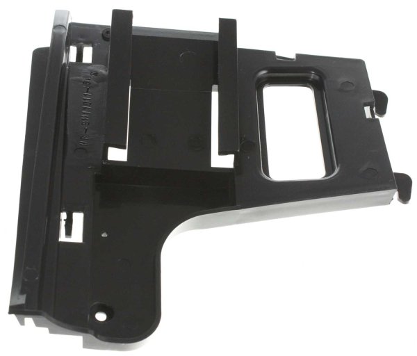 Front Bumper Retainer for BMW 7-Series (1995-2001), Right (Passenger) Side Outer Cover Insert, Black Plastic - Replacement Models: 725tds, 728i, 730i, 735i, 740i, 750i.