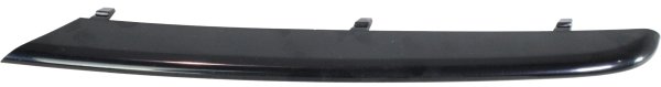 Front Bumper Molding for BMW 3-Series 2006-2008, Right (Passenger) Side, Lower Outer Finisher, Black, Sedan/Wagon, Replacement Models: 316i, 318i, 320i, 323i, 325i, 328i, 330i, 335i.