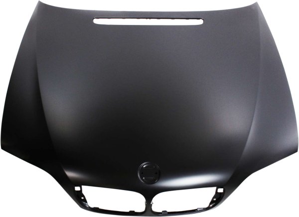 Hood Panel for BMW 3-Series 2002-2005, Sedan/Wagon, Replacement with specific fit for the 320i, 325i, 330i, and M3 models.