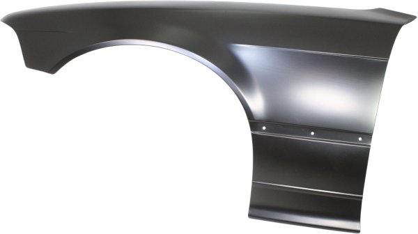 Front Fender for BMW 3-Series 1992-1996, Left (Driver), Primed (Ready to Paint), Convertible/Coupe, Without Side Repeater Lights, Replacement Models: 318i, 318is, 320i, 323i, 325i, 328i.