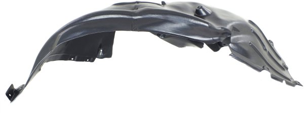 Front Fender Liner for BMW 5-Series 2004-2007, Right (Passenger), Front Section, Sedan, Vacuum Form, Replacement Fits 525i, 530i, 545i models.