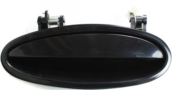 Smooth Black Rear Exterior Door Handle for Pontiac Grand Prix 1997-2008, Left (Driver), Replacement