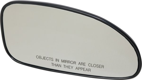 Mirror Glass for Buick LeSabre 2000-2005, Right (Passenger) Side, Heated, with Backing Plate, Replacement
