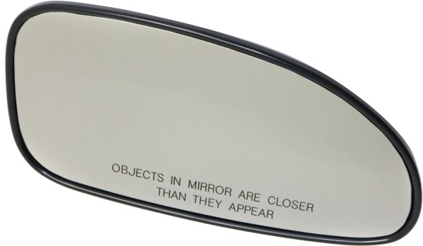 Mirror Glass for Buick Lesabre 2000-2005, Right (Passenger), Non-Heated, with Backing Plate, Replacement