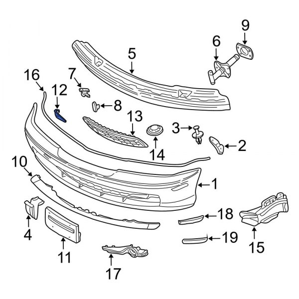 1999 - 2006 BMW 330ci Tow Hook Cover