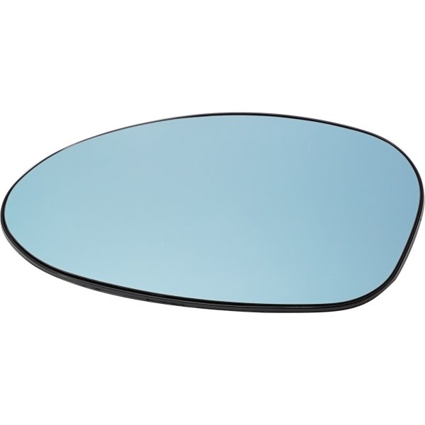 Heated Mirror Glass for BMW 3-Series (2001-2009) and 1-Series (2008-2009), Left (Driver), w/o Auto-Dimming, Fits Convertible, Coupe, Wagon Models, Replacement Models: 316, 318, 320, 323, 325, 328, 330, 335 and Models: 116, 118, 120, 123, 125, 128, 130.