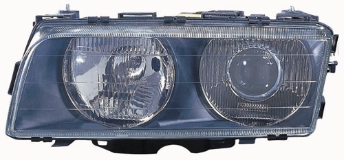 Left (Driver) Headlight Assembly for 1995 - 1998 BMW 740i, Front Replacement Housing / Lens / Cover, Xenon Composite,  63128376277, Replacement