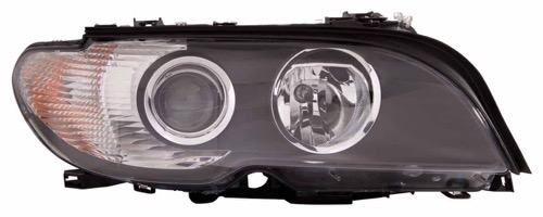 Headlight Lens/Housing for 2003 - 2006 BMW 330Ci, Front Assembly Replacement - Right (Passenger) Side, 2 Door Coupe, Halogen with White Turn Signal Lens,  63127165908, Replacement