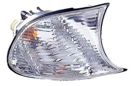Right (Passenger) Parking Light Assembly for 2002 - 2005 BMW M3, Lens Cover, Park/Signal/Marker Combo with White Lens, Convertible and 2 Door Coupe,  63136900532, Replacement
