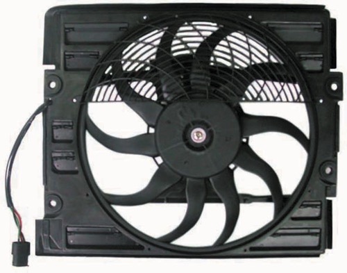 A/C Condenser Fan for 1996 - 1998 BMW 750iL, Includes Motor/Blade/Shroud,  64548380774 Replacement