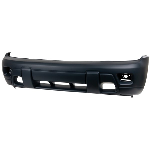 Front Bumper Cover for Chevrolet Trailblazer 2002-2005, Primed (Ready to Paint), with Fog Light Holes, with 2-Tone Paint, Replacement