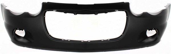 Front Bumper Cover for 2004-2006 Chrysler Sebring Convertible, Primed (Ready to Paint), with Fog Light Holes, Excludes Coupe, Replacement